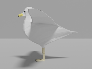 cartoon seagull 3D Модель