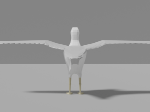 cartoon seagull 3D Модель