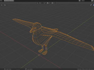 cartoon seagull 3D Модель