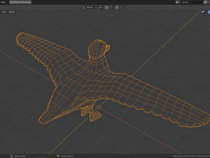 cartoon seagull 3D Model
