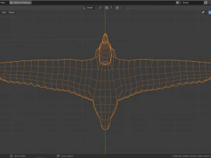 cartoon seagull 3D Model