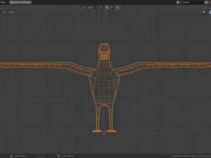 cartoon seagull 3D Model