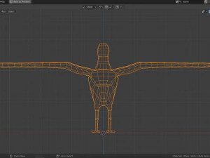cartoon seagull 3D Model