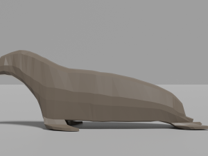 cartoon seal Modelo 3D