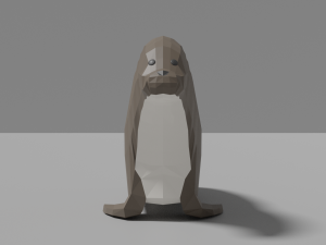 cartoon seal Modelo 3D