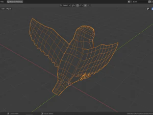 cartoon snowy owl 3D Model