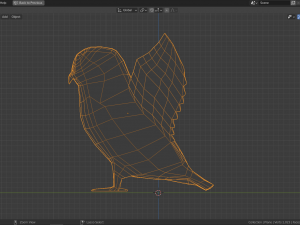 cartoon snowy owl Modèle 3D