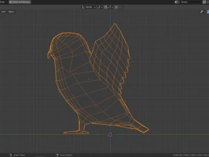 cartoon snowy owl 3D Model