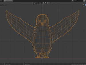 cartoon snowy owl Modèle 3D