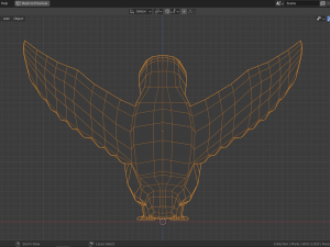cartoon snowy owl Modèle 3D