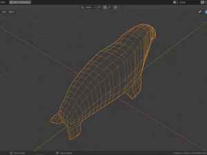Cartoon-Walross 3D Modell