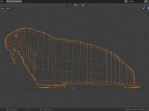 Cartoon-Walross 3D Modell