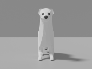 cartoon weasel 3D Model