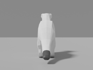 cartoon weasel 3D Model