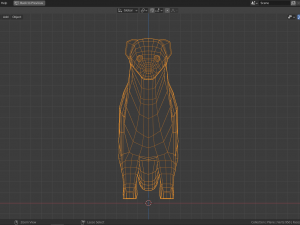 cartoon weasel 3D Model