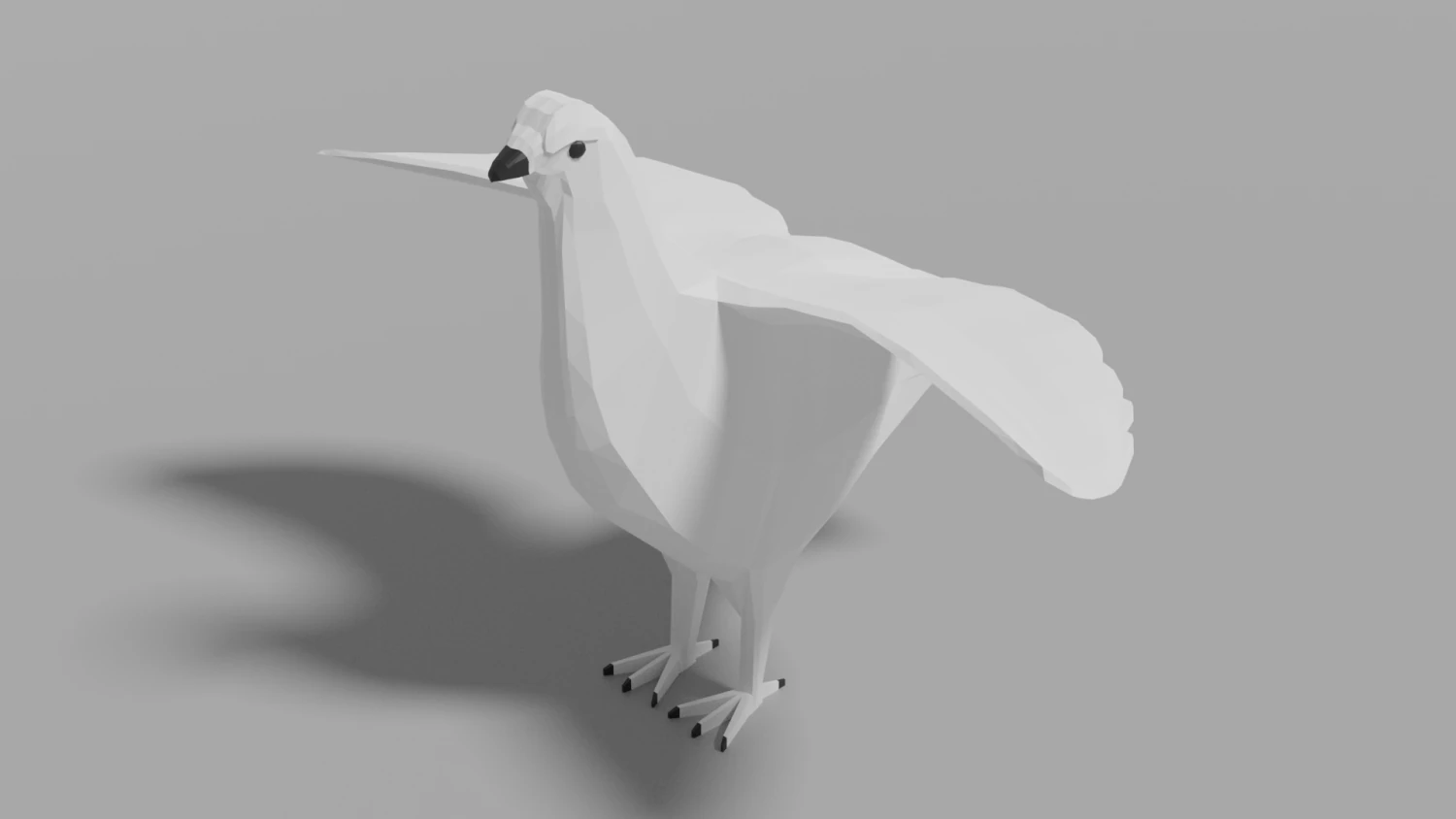 cartoon willow grouse 3D Model .c4d .max .obj .3ds .fbx .stl .blend 