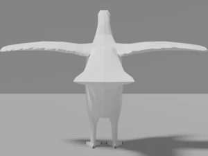 cartoon willow grouse 3D Model