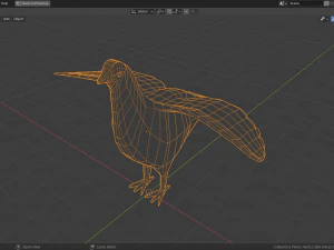 cartoon willow grouse 3D Model