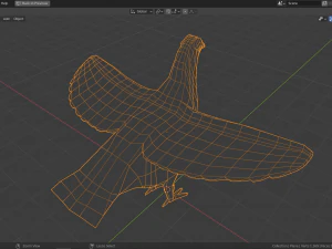 cartoon willow grouse 3D Model