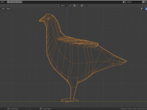 cartoon willow grouse 3Dモデル