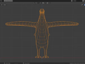 cartoon willow grouse 3D Model