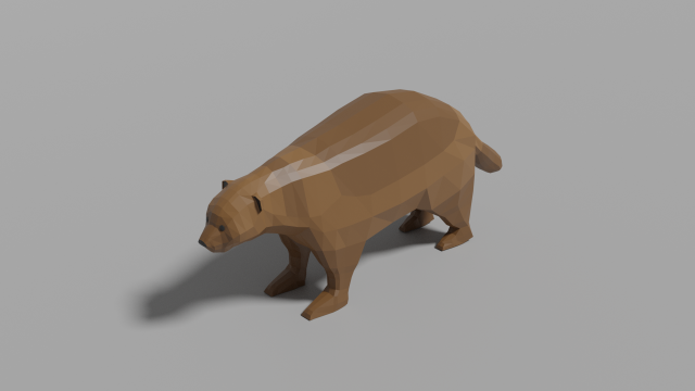 cartoon wolverine 3D Model .c4d .max .obj .3ds .fbx .stl .blend 