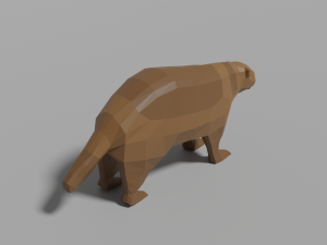 cartoon wolverine 3D Model