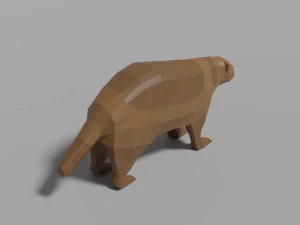 cartoon wolverine 3D Model