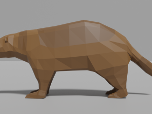 cartoon wolverine 3D Model