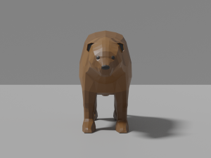 cartoon wolverine 3D Model