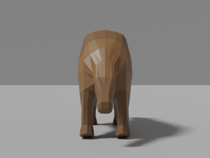 cartoon wolverine 3D Model