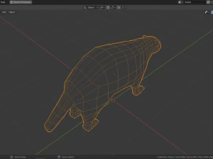cartoon wolverine 3D Model