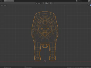 cartoon wolverine 3D Model