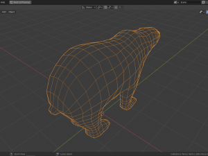 cartoon polar bear family Modelo 3D
