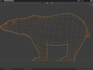 cartoon polar bear family Modelo 3D