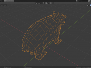 cartoon polar bear family Modelo 3D