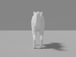 cartoon polar wolf family 3D Модель