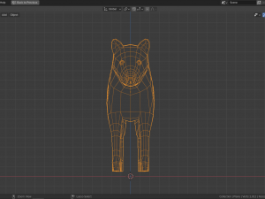 cartoon polar wolf family 3D Модель
