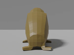 cartoon walrus family 3D Model