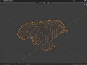 cartoon walrus family 3D Model