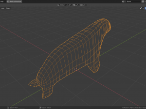 cartoon walrus family Model 3D