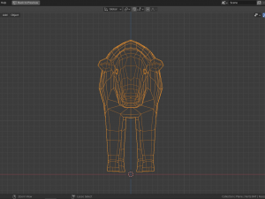 cartoon musk ox family 3D 모델