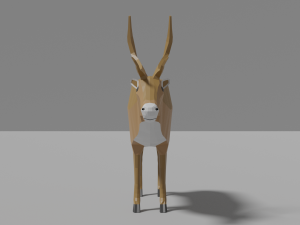 cartoon reindeer family 3D मॉडल