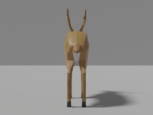 cartoon reindeer family 3D मॉडल