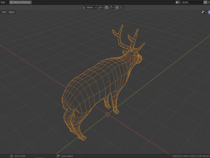 cartoon reindeer family 3D मॉडल