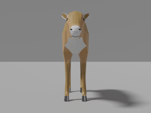 cartoon reindeer family 3D मॉडल