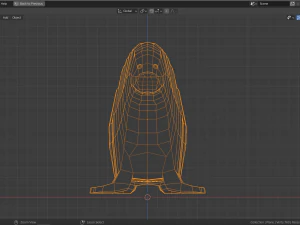 cartoon seal family 3D Model