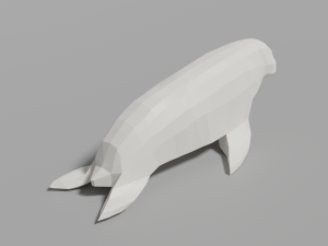 cartoon seal family 3D Модель