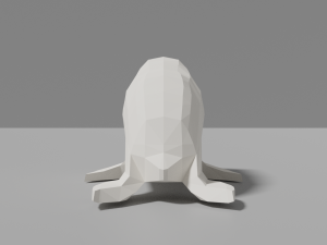 cartoon seal family 3D Модель