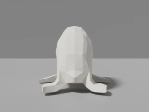 cartoon seal family 3D Model